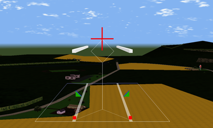 Figure 12: Scene-linked visual augmentation in a precision hover task